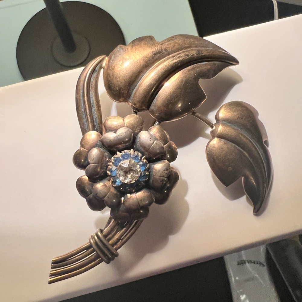 L.S. Co.Vintage/Antique 12K GF on Sterling 1930 to1940 Era Brooch Pin